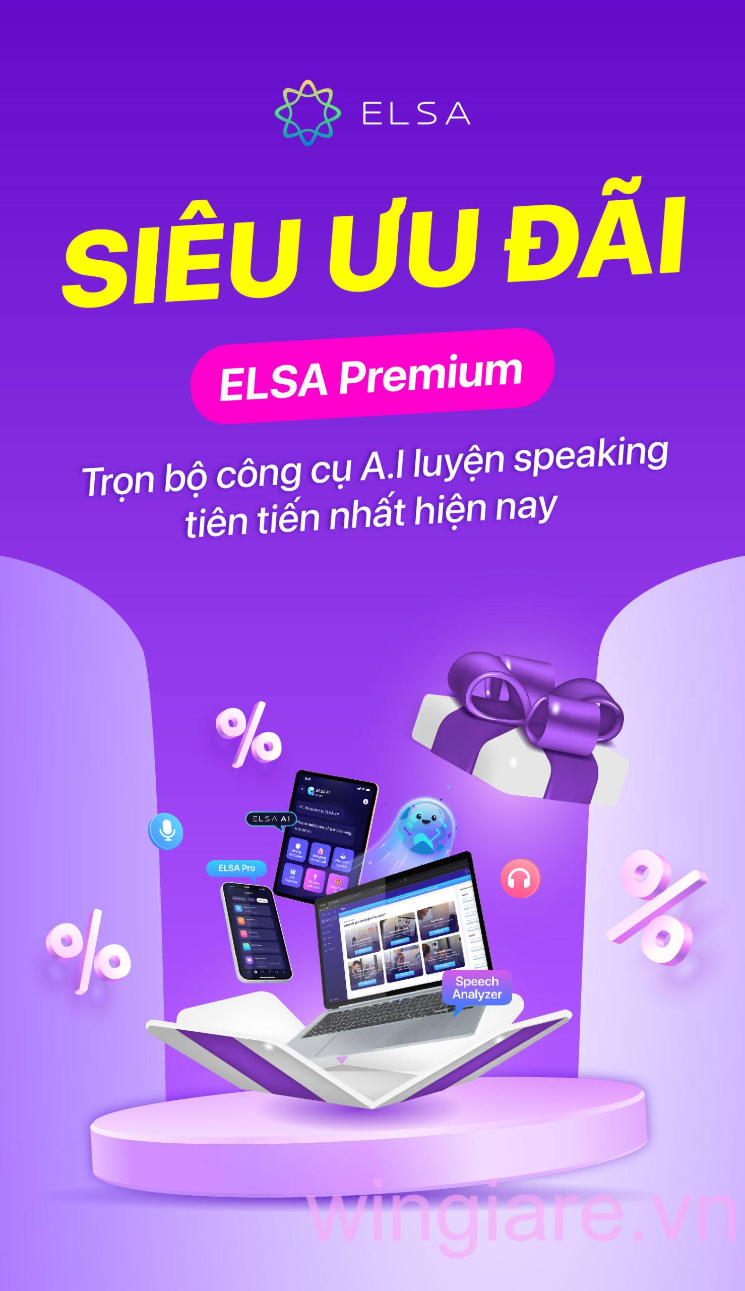 Nội dung học tập mới trong Elsa Speak