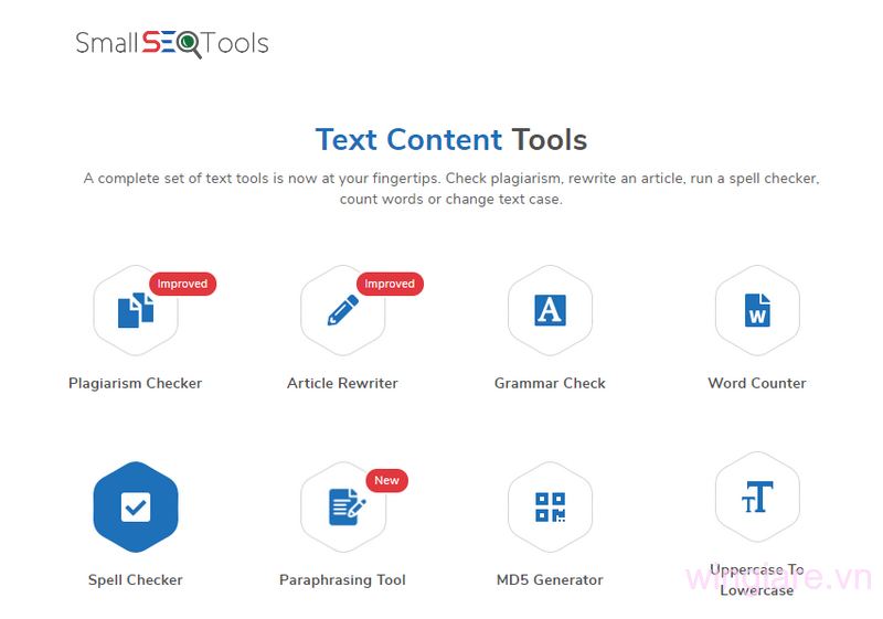 Small SEO Tools Plagiarism Checker