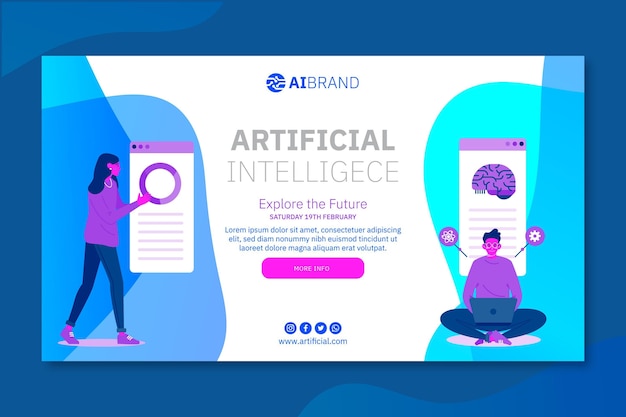 Artificial Intelligence Explore Future Banner