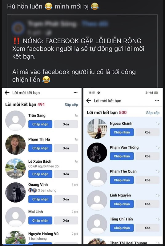 Facebook tự động kết bạn qua ứng dụng