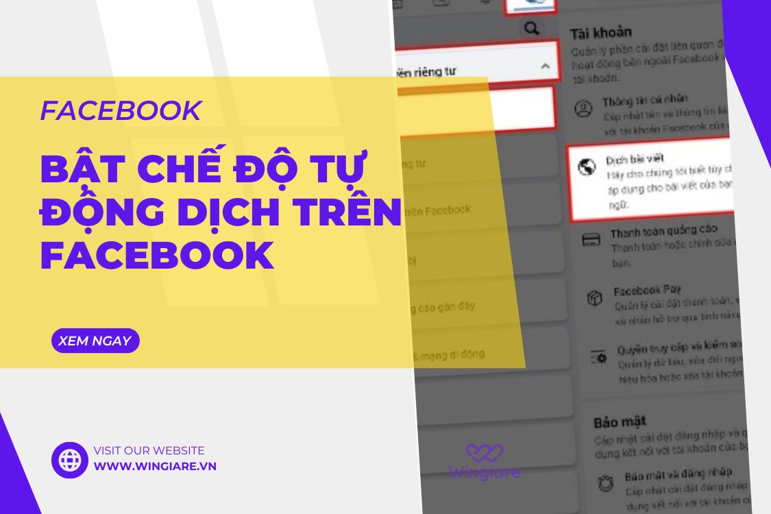 Cách Bật Chế Độ Tự Động Dịch Trên Facebook: Hướng Dẫn Từng Bước