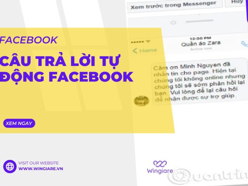 Câu Trả Lời Tự Động Trên Facebook: Giải Pháp Tối Ưu Cho Doanh Nghiệp