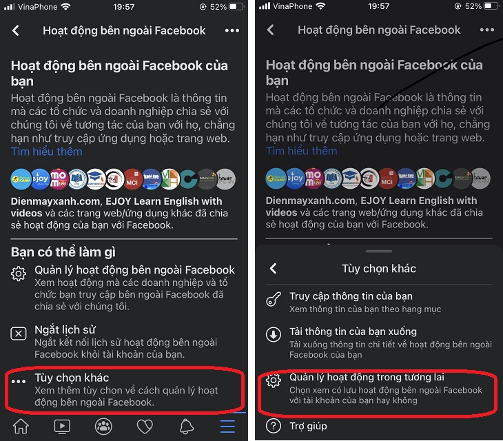 Tắt tự động theo dõi trên Facebook bằng điện thoại